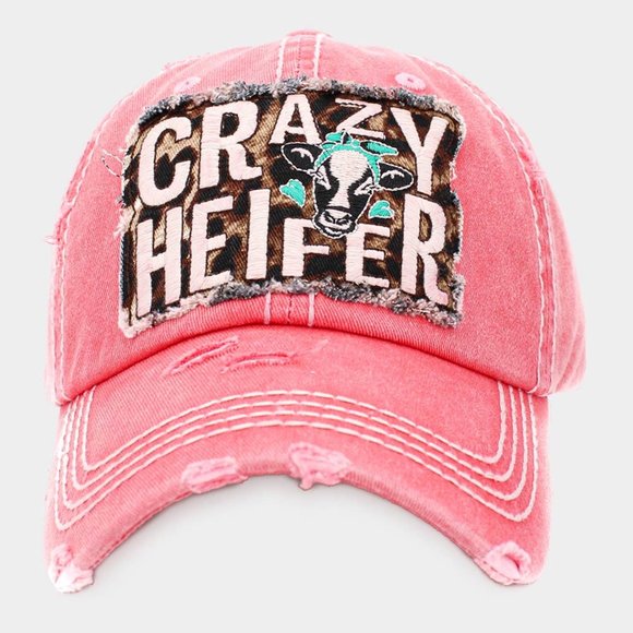 CRAZY HEFIER ADJUSTABLE BASEBALL CAP w/EMBROIDERED TRUCKER PATCH - Picture 4 of 6